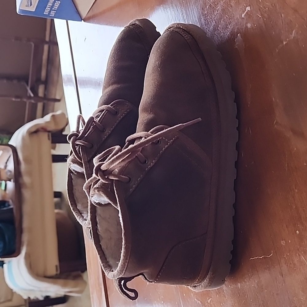Lace up Uggs ankle boots chestnut sz 9 EU 40